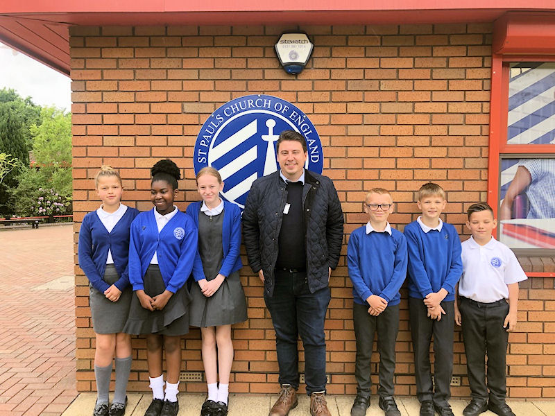 Year 6 meet MP Shaun Bailey