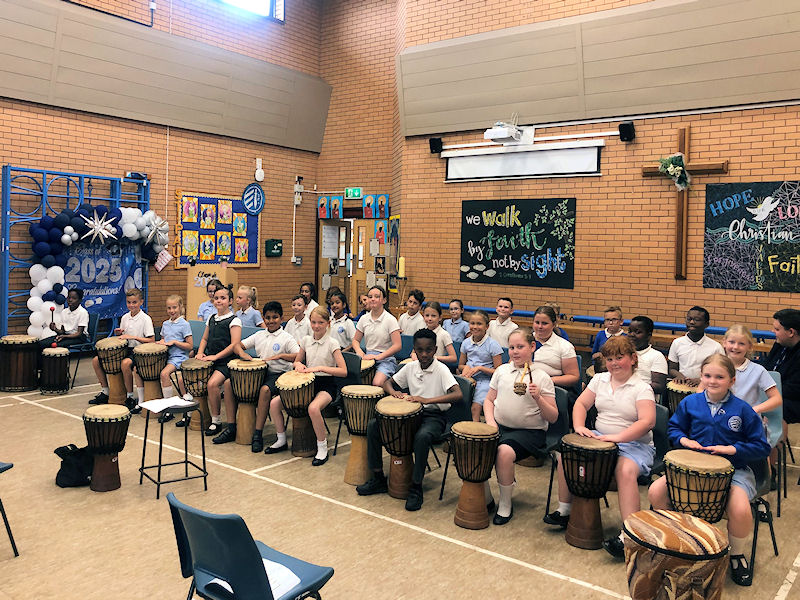 Year 4 African Drumming Performance