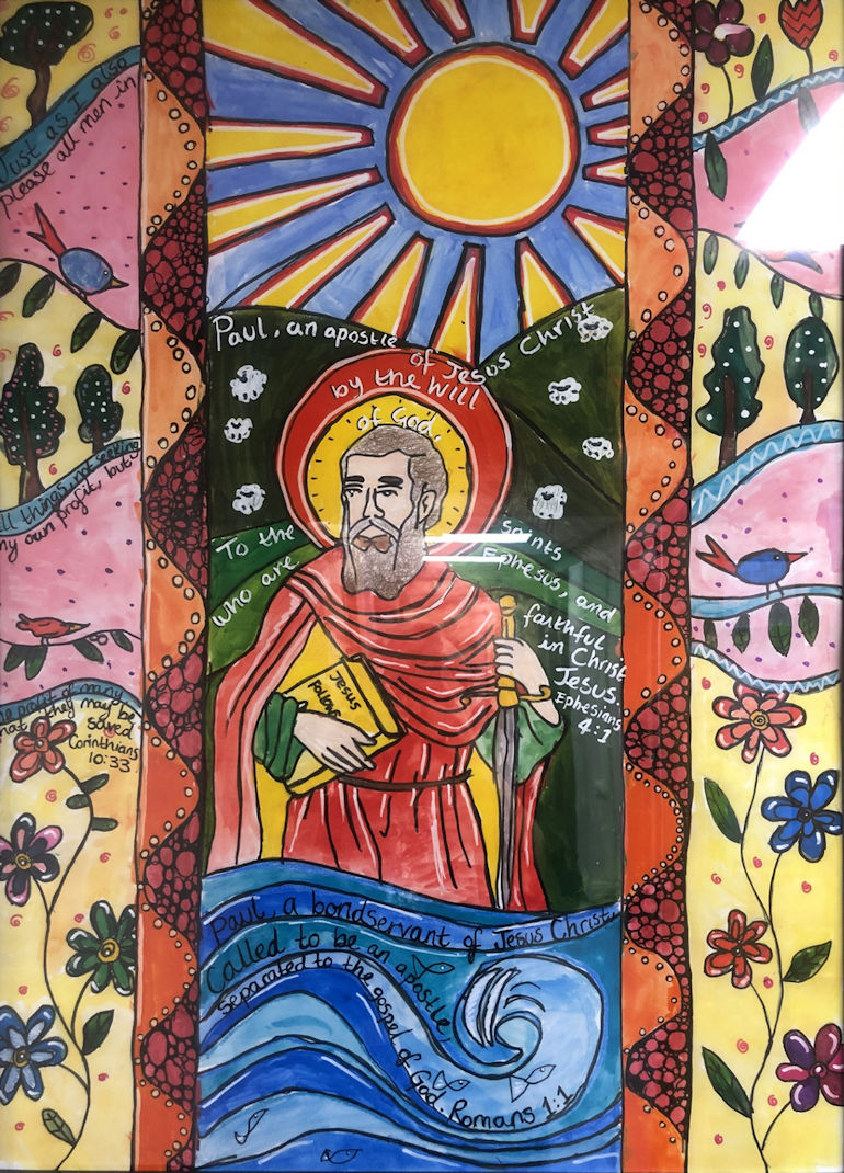 Artwork depicting Saint Paul