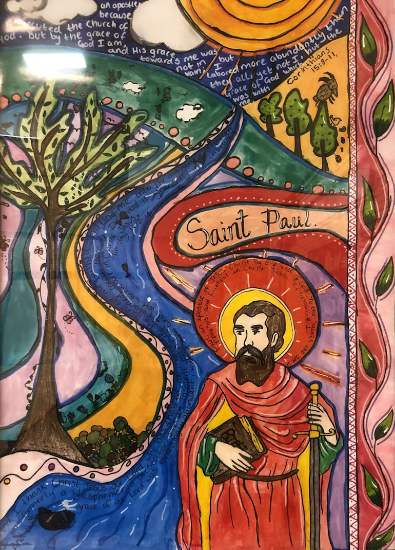 Artwork depicting Saint Paul