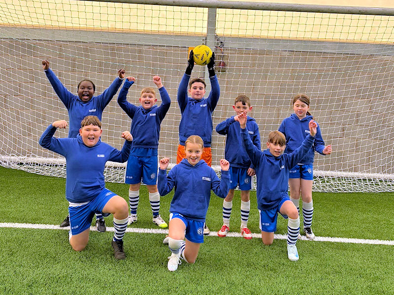 Our mixed football team players